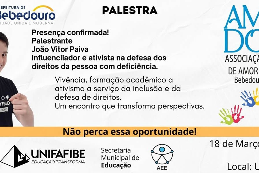 Secretaria da Educação promove palestra sobre inclusão e direitos da pessoa com deficiência